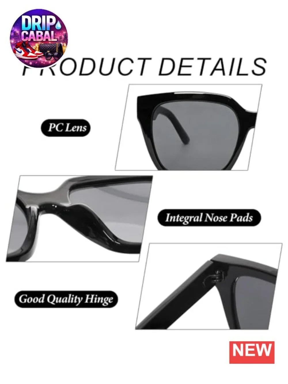 Oversized Square Sunglasses for Women Retro UV Protection 2 Pair Set
